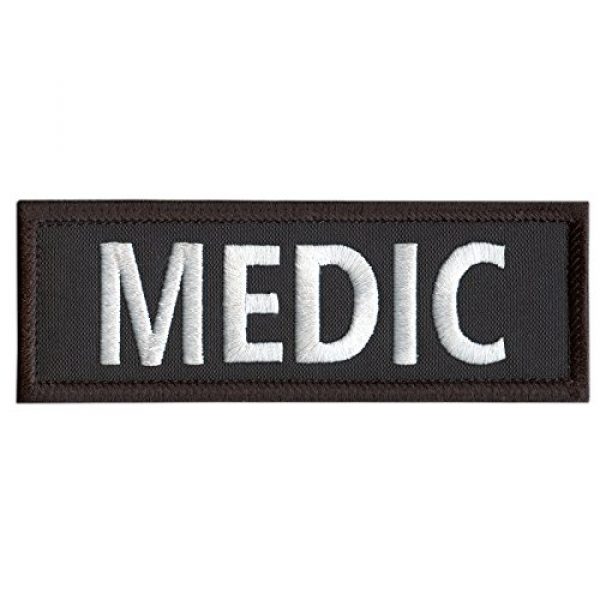 LEGEEON Airsoft Morale Patch 1 LEGEEON Medic 5"x2" EMT EMS Paramedic Body Armor Tactical Embroidered Nylon Fastener Patch