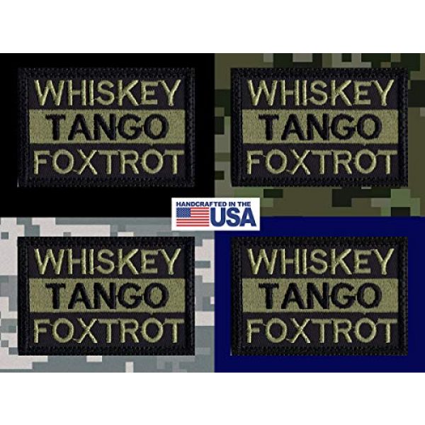 Tactical Patch Works Airsoft Morale Patch 3 WTF Whiskey Tango Foxtrot Patch