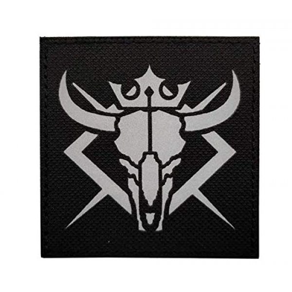 Tactical Embroidery Patch Airsoft Morale Patch 1 IR Arknights Infrared Reflective Tactical Embroidery Patch Hook & Loop Morale Patch Military Patch for Clothing Accessory Backpack Armband (color5)