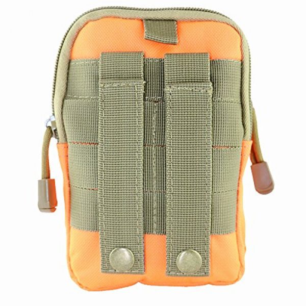 caxece Tactical Pouch 2 Multi-Purpose Nylon Tool Holder EDC Pouch Military Utility Tactical Waist Pack Belt Gadget Gear Bag Tool Organizer Outdoor with Cell Phone Holster Holder