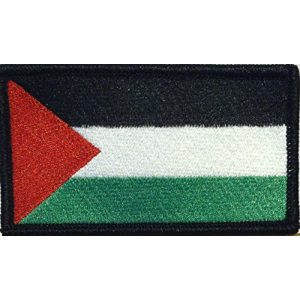 Fast Service Designs Airsoft Morale Patch 1 Palestine Flag Embroidery Iron-on Patch Morale Military Emblem Black Border