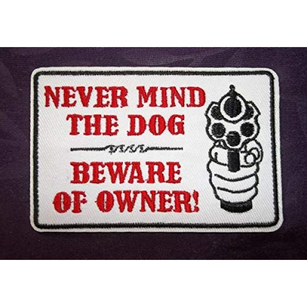 USA Team Airsoft Morale Patch 1 Morale Patch Beware of Owner Patches Guns Ammo Knives Weapons