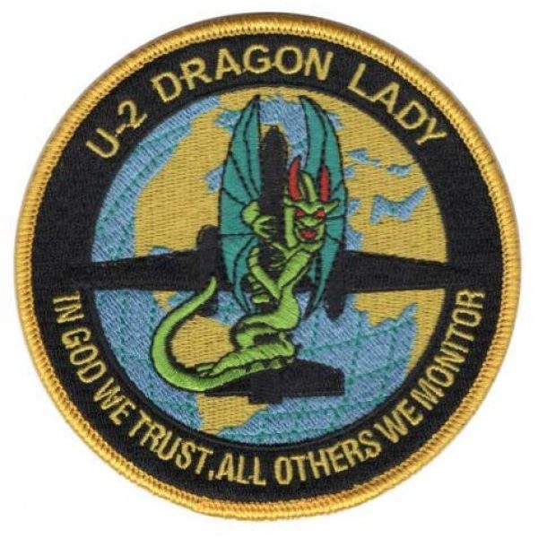 Tactical Embroidery Patch Airsoft Morale Patch 1 Air Force Lockheed U-2 Dragon Lady CIA Vietnam Iraq Afghanistan Russia Tactical Embroidery Patch Hook & Loop Morale Patch Military Patch for Clothing Accessory Backpack Armband