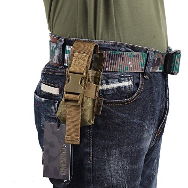 OneTigris Tactical Pouch 7 OneTigris MOLLE Flashlight Holster 1000D Cordura for Fenix FD40/TK16/TK22 NITECORE MH27/CR6/TM03