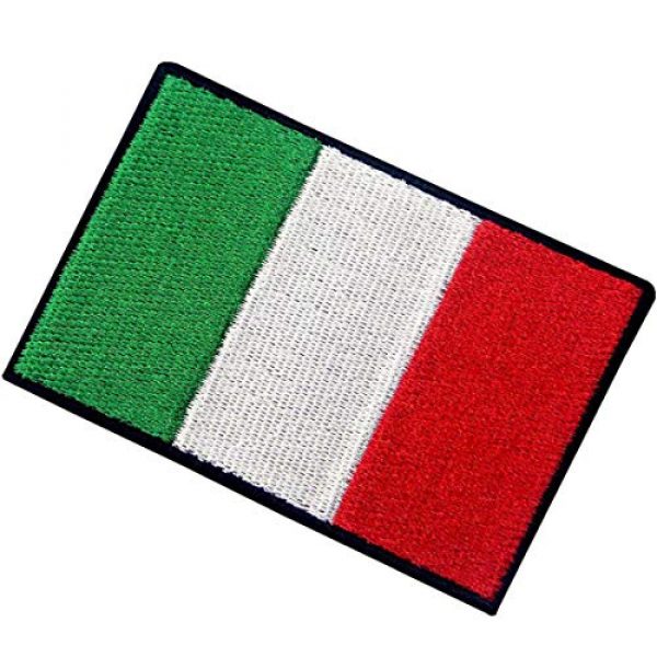 EmbTao Airsoft Morale Patch 4 EmbTao Italy Flag Embroidered Patch Italian Iron On Sew On National Emblem