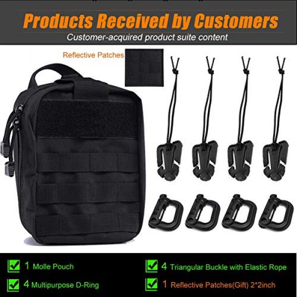 R.SASR Tactical Pouch 2 R.SASR Tactical Medical Molle Pull Away Pouch, Tactical MOLLE Utility Pouch