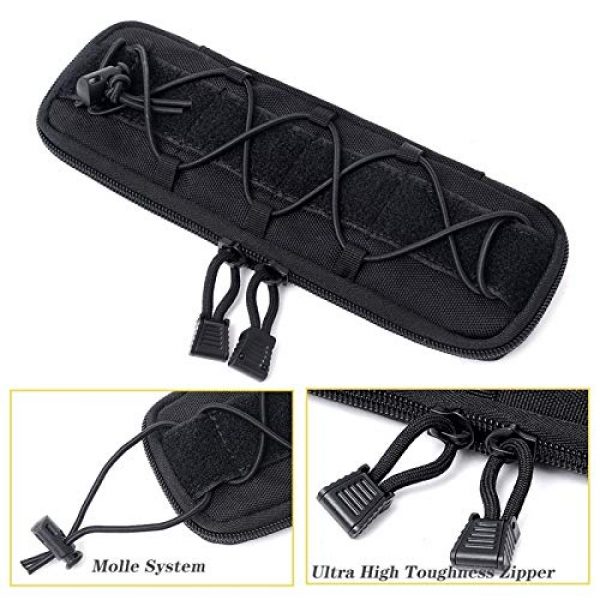 LGL Tactical Pouch 5 Tactical Sling Bag Tactical Pouches - Military Molle Pouch Tactical Knife Pouches Small Waist Bags EDC Tool Hunting Bags Flashlight Holder Case Airsoft Knives Holster Tool Pouch Bag Mini Utility Pouch