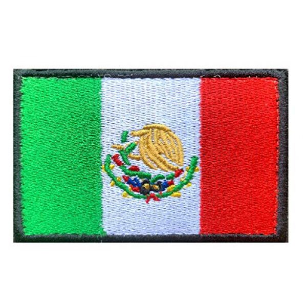 Antrix Airsoft Morale Patch 3 US Flag Mexican Flag Patch, Antrix 2 Pack Military Tactical Morale American Flag Mexico Flag Patches