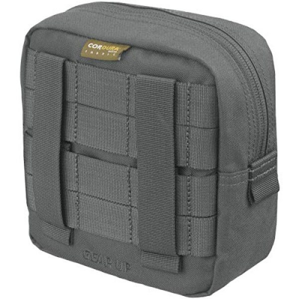 Pentagon Tactical Pouch 2 Pentagon Elpis 15x15 Pouch Wolf Gray