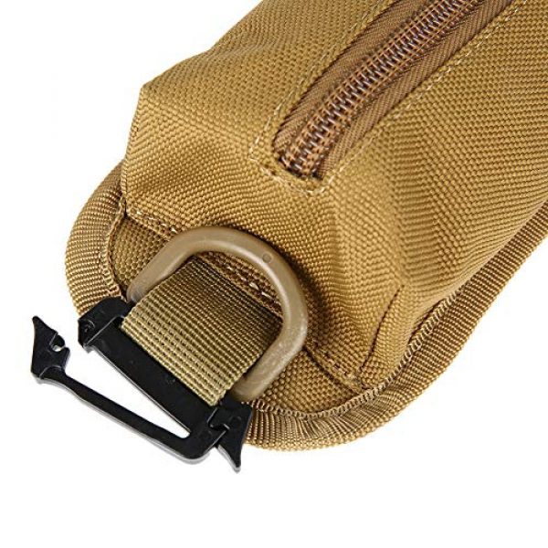 BREEZEY Tactical Pouch 7 BREEZEY EDC Bag, Tactical Molle Pouch Black 600D Nylon Lightweight Waterproof Durable Backpack Shoulder Strap Bag Accessory Storage Hunting Bags