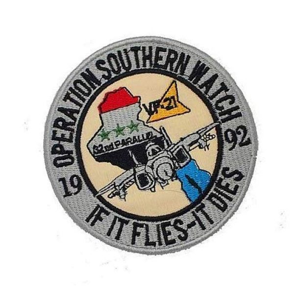 Embroidery Patch Airsoft Morale Patch 2 Operation Southern Watch VF-21 If It Flies-It Dies Military Hook Loop Tactics Morale Embroidered Patch
