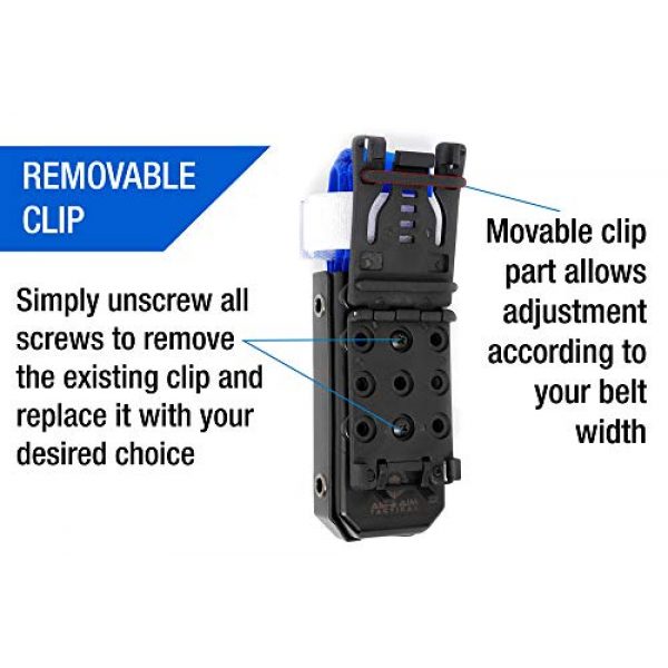 Aid&Aim Tactical Tactical Pouch 6 Tourniquet Holder Pouch by Aid&Aim Tactical for Gen7 Tourniquet or Older Gen Tourniquets- Holster Case with Belt Clip Fits Molle Equipment,Police Gear, Duty and Utility Belt up to 2" Wide