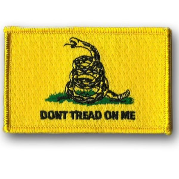 Gadsden and Culpeper Airsoft Morale Patch 1 Gadsden Don't Tread On Me Tactical Patch - Yellow - by Gadsden and Culpeper