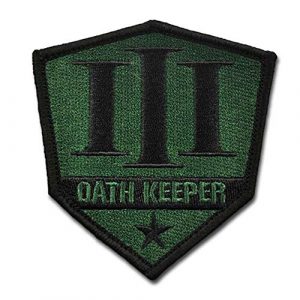 BASTION Airsoft Morale Patch 1 BASTION Morale Patches (Oath Keeper, Green) | 3D Embroidered Patches with Hook & Loop Fastener Backing | Well-Made Clean Stitching | Military Patches Ideal for Tactical Bag, Hats & Vest