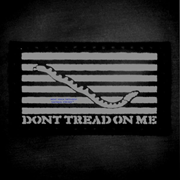 Tactical Freaky Airsoft Morale Patch 2 Coyote Brown Tan Infrared IR US First Navy Jack Dont Tread On Me DTOM Flag 3.5x2 Tactical Morale Touch Fastener Patch