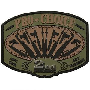 F-Bomb Morale Gear Airsoft Morale Patch 1 Pro Choice - 2nd Amendment - PVC Morale Patch