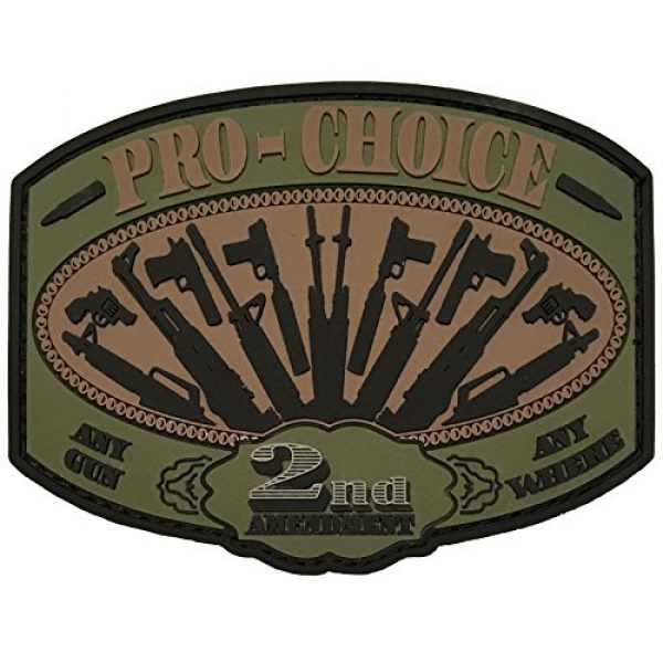 F-Bomb Morale Gear Airsoft Morale Patch 1 Pro Choice - 2nd Amendment - PVC Morale Patch