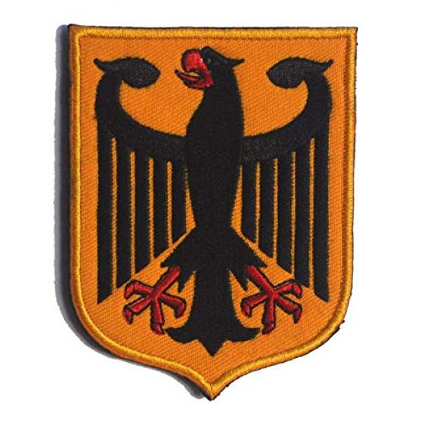 Tactical Embroidery Patch Airsoft Morale Patch 1 Deutschland Greman Imperial Eagle Tactical Embroidery Patch Hook & Loop Morale Patch Military Patch for Clothing Accessory Backpack Armband (color2)