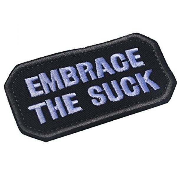 ODSP Airsoft Morale Patch 6 ODSP 2PCS Embrace The Suck Funny Military Tactical Morale Desert Badge Embroidery Hook & Loop Patch 3.15" x 1.57" Sized for Operator Caps, Hats, Bags,Jackets Clothes,Clothing,Jeans,Backpacks