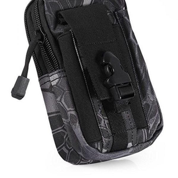 AODD Tactical Pouch 6 AODDING Tactical Pouch Bag, Waterproof Outdoor Sports Tactical Molle Waist Bag, Mini Size and Easy to Carry, Strong, Practical, Security Carry Case for Camping Hiking Mountaineering
