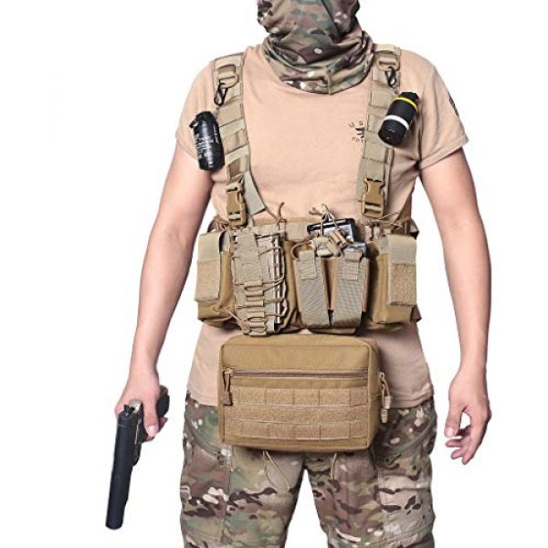 DODO DEER Tactical Pouch 1 Tactical Drop Dump Pouch Molle Tool Pouch with Hook & Loop Carrying Kit Bag for Vest Chest Rig