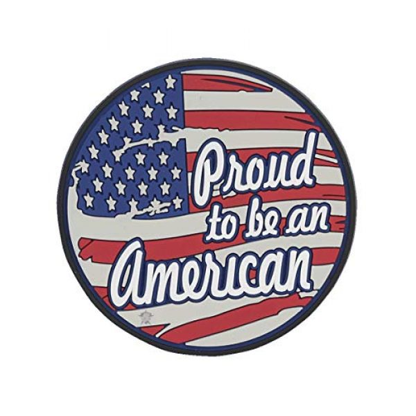 5ive Star Gear Airsoft Morale Patch 1 5ive Star Gear "Proud to Be Round Morale Patch, One Size, Multi-Colored