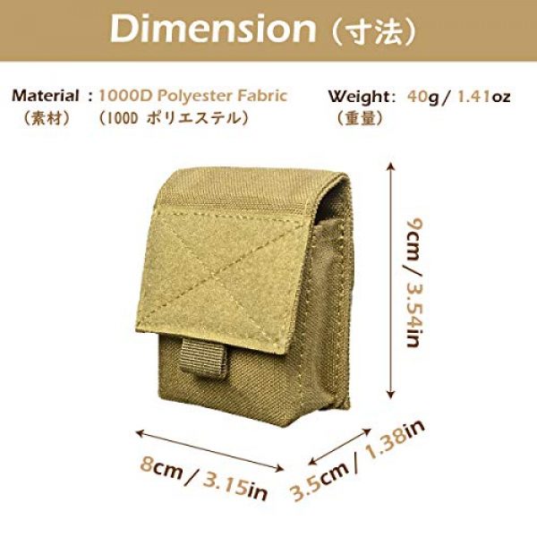 TRIWONDER Tactical Pouch 2 TRIWONDER Tactical Cigarette Pouch Molle Small Military Bag Battery Cigarette Case EDC Utility Card Holder Lighter Slot Mini Cigar Waist Pack