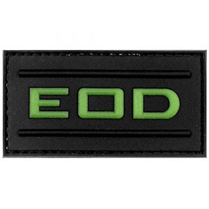 LIVABIT Airsoft Morale Patch 1 LIVABIT PVC Rubber 3D Morale Patch MP-28 Tactical Airsoft Paintball Glow In The Dark EOD Explosive Ordnance Disposal