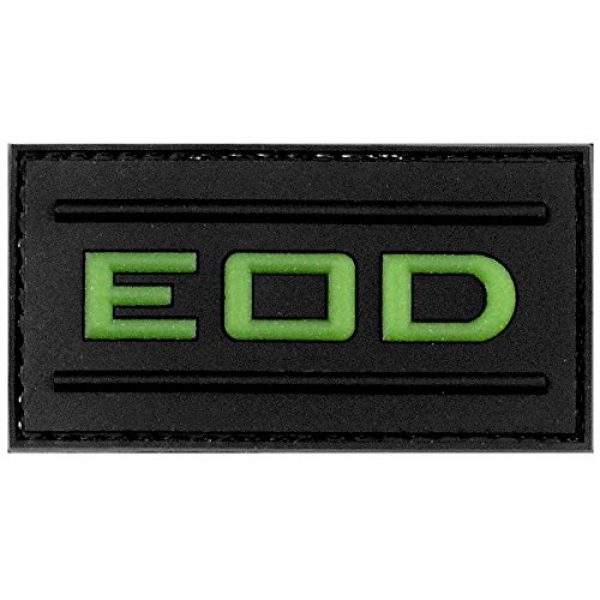 LIVABIT Airsoft Morale Patch 1 LIVABIT PVC Rubber 3D Morale Patch MP-28 Tactical Airsoft Paintball Glow In The Dark EOD Explosive Ordnance Disposal