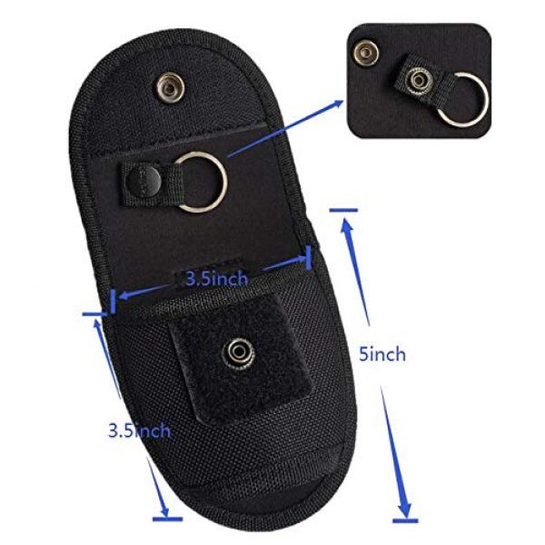 C.H.First Tactical Pouch 3 C.H.First Nylon Handcuff Case with Key Slot & Belt Loop, Police Officer Security Equipment