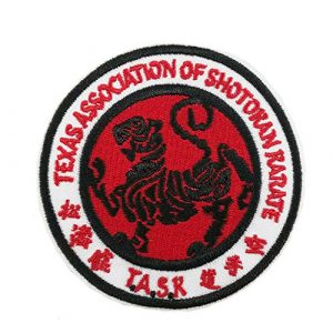 Cute-Patch Airsoft Morale Patch 1 Texas Association of Shotokan Karate Task Embroidered Iron on sew on Patch Martial Arts Applique