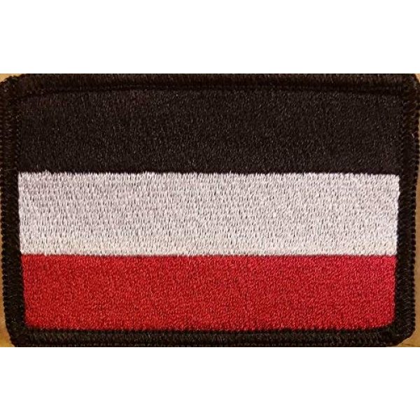Fast Service Designs Airsoft Morale Patch 1 German Empire 1871 Flag Patch with Hook & Loop Tactical Morale Germany Biker Emblem