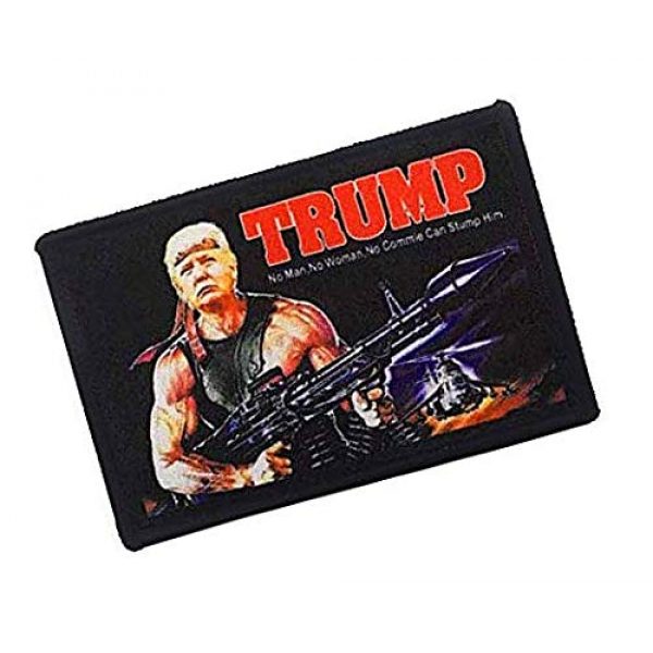 Fine Print Patch Airsoft Morale Patch 2 Trump Military Hook Loop Tactics Morale Patch