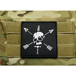 BritKitUSA Airsoft Morale Patch 1 Special Forces Woven Morale Patch SFARTAETC Nous Defions CIF CQB Green Beret SF 3"x3"