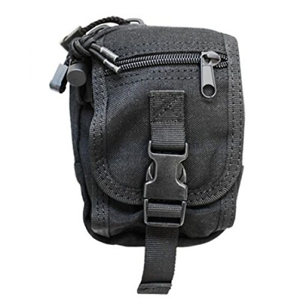 MH GLOBAL Tactical Pouch 1 Tactical Gadget Pouch Cell Phone Camera PALS - BLACK