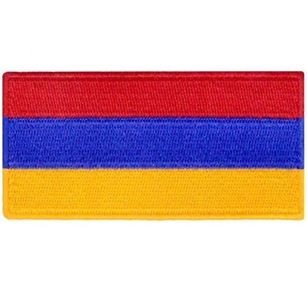 EmbTao Airsoft Morale Patch 1 Armenia Flag Embroidered Patch Armenian Iron On Sew On National Emblem