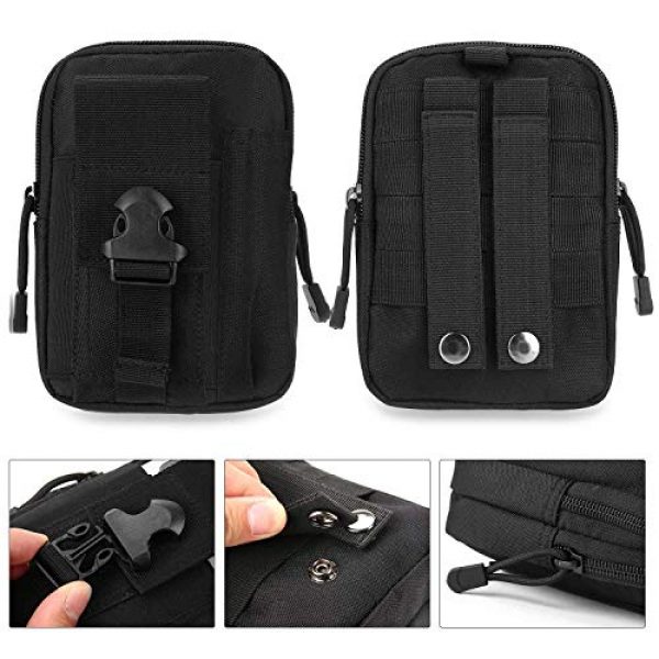 PHILEX Tactical Pouch 4 PHILEX Tactical Molle Pouch EDC Utility Gadget Outdoor Men Waist Bag with Phone Belt Clip Holder Holster