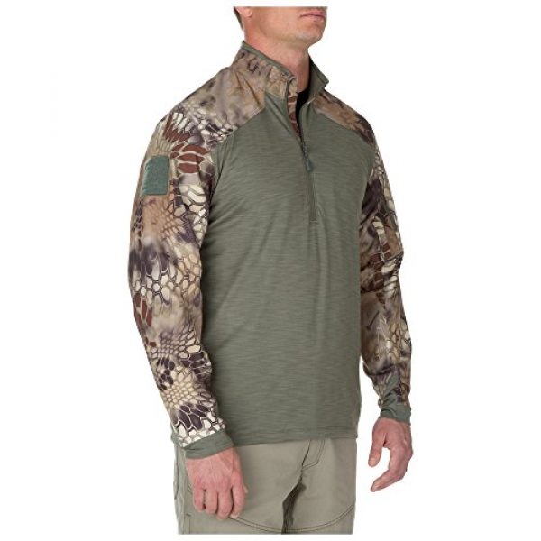 5.11 Tactical Shirt 3 5.11 Men's Rapid Half Zip Sweatshirt, Medium, Sage Green