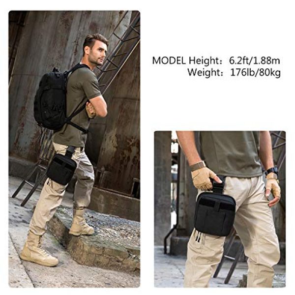 ArcEnCiel Tactical Pouch 2 ArcEnCiel Leg Bag Tactical Military First Aid Pouch Drop Waist Thigh Hip Fanny Pack Tool Gear for Paintball Airsoft Motorcycle Riding