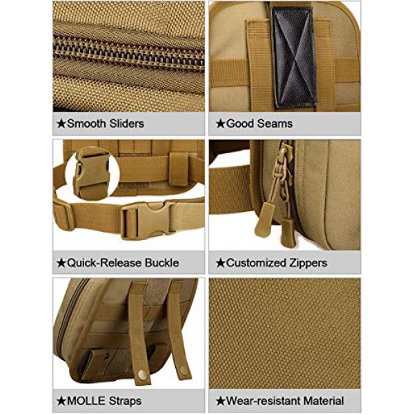 ACOMOO Tactical Pouch 7 ACOMOO Multifunctional Drop Leg Waist Bag - Tactical Thigh Brown Size No Size