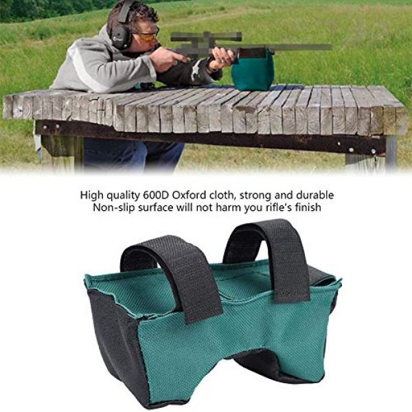 sjlerst Tactical Shooting Bag Rest 5 sjlerst Green Unfilled Durable Oxford Cloth Non-Slip Unfilled Sandbag, Shooter Rest Bag for Hunting Shooting Lovers