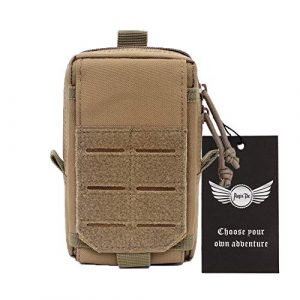 AegisTac Tactical Pouch 1 AegisTac Tactical Molle Phone Pouch EDC Utility Gadget Waist Bag Pack Cell Phone Case Smartphone Holster Bag for Hiking Bushcraft Survival