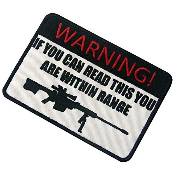 Rocking Planet Airsoft Morale Patch 3 If You Can Read This You are Within Range Tactical Patch Embroidered Morale Applique Fastener Hook & Loop Emblem