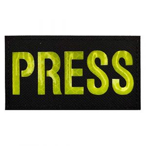 APBVIHL Airsoft Morale Patch 1 IR Infrared Reflective Press Patches, Emblem Tactical Military Morale Reflection Press Hook and Loop Fastener Backing Decorative Appliques Armband Badges Sticker for Clothes, Jacket, Backpack