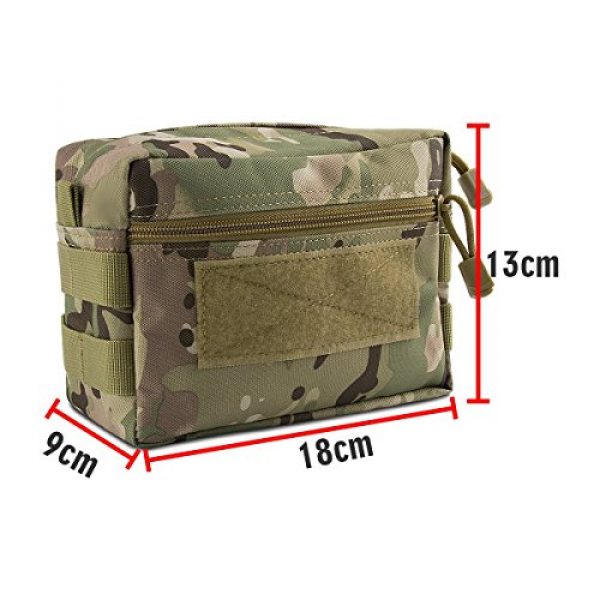 IronSeals Tactical Pouch 2 IronSeals MOLLE Pouch, 2 Pack Multi-Purpose Tactical Compact Water-Resistant Utility Gadget Gear EDC Pouch