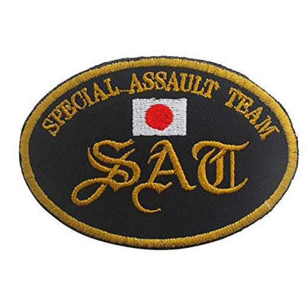 Embroidery Patch Airsoft Morale Patch 1 Japan Special Assault Team (SAT) Military Hook Loop Tactics Morale Embroidered Patch