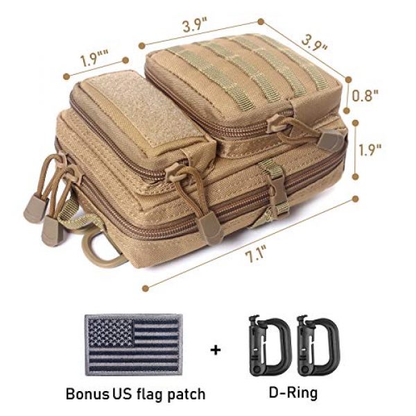 Tacticool Tactical Pouch 4 Tactical Molle Pouch Compact EDC Tool Pouch Bag Mini Utility Pouch