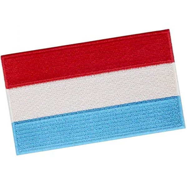 EmbTao Airsoft Morale Patch 3 EmbTao Luxembourg Flag Patch Embroidered National Morale Applique Iron On Sew On Luxembourgish Emblem