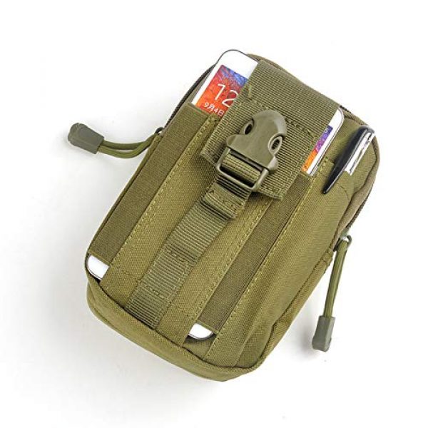 Carole4 Tactical Pouch 2 Waist Case Bag, Sporting D30 Molle Waterproof Outdoor Sport Waist Pack Coin Purse for Mobile Nylon Waist Bag Army Military EDC Small Bag