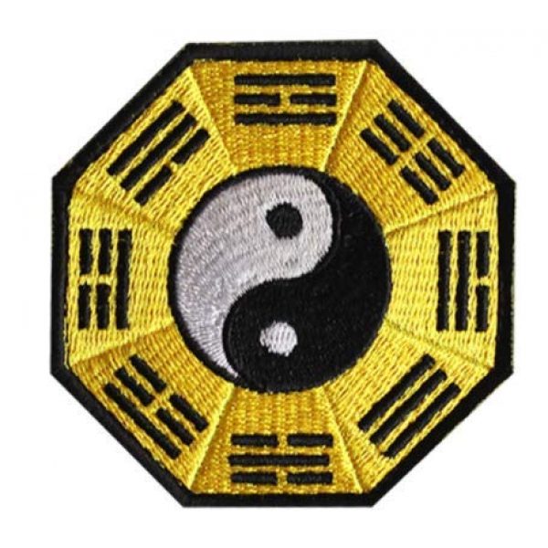 Embroidered Patch Airsoft Morale Patch 1 Yin and Yang 3D Tactical Patch Military Embroidered Morale Tags Badge Embroidered Patch DIY Applique Shoulder Patch Embroidery Gift Patch